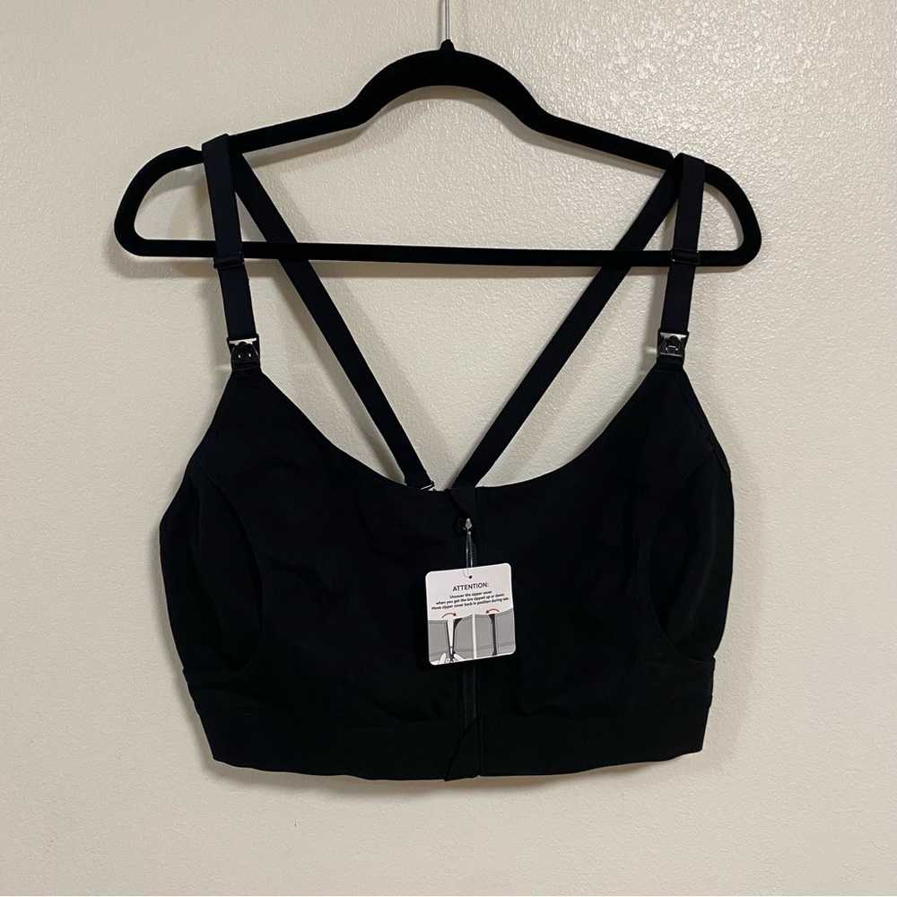 Momcozy Bra Women’s Size XL Black 2 in 1 Nursing & Pumping Maternity Bra NWT